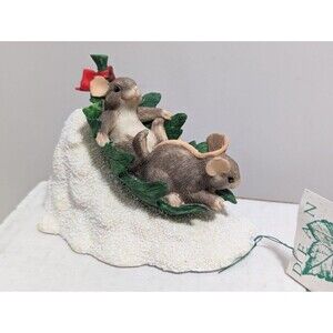 Silvestri Charming Tails Flying Leaf Saucer Figurine 87305 Dean Griff Fitz Floyd